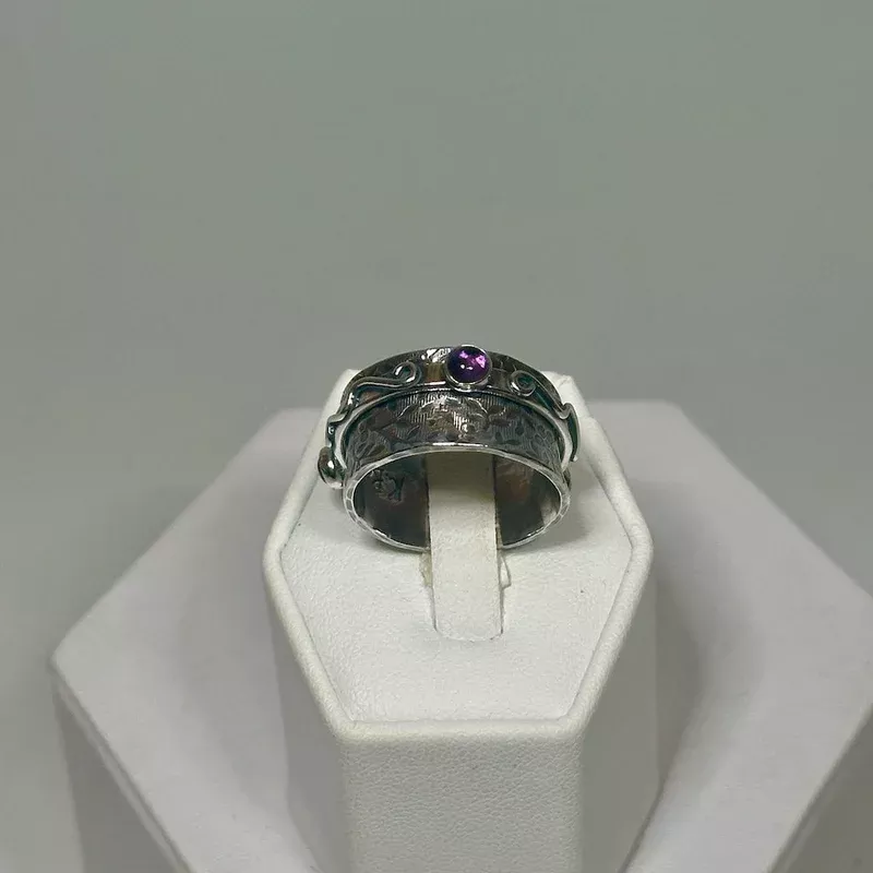 925-little-twiddle-ring-1-with-amethyst-citrine-blue-quartz-br489 .925 LITTLE TWIDDLE RING #1 WITH AMETHYST, CITRINE, BLUE QUARTZ BR489