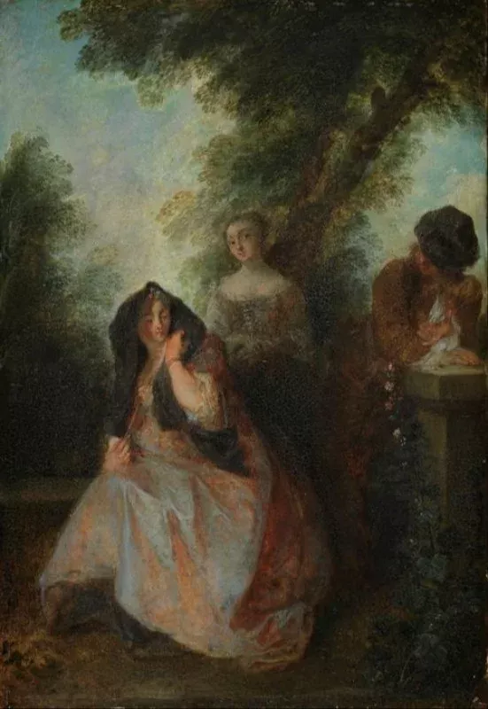 in-this-pleasant-solitude-n-d-nicolas-lancret-1690-1743 'In This Pleasant Solitude...', n.d. Nicolas Lancret (1690-1743)