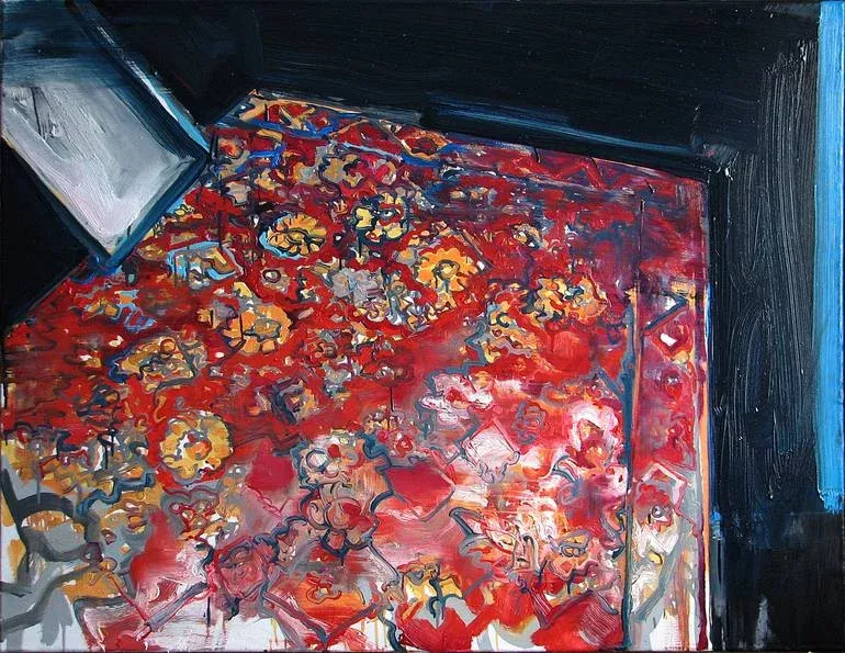 once-i-wanted-to-have-flying-carpet-painting "'Once I wanted to have the flying carpet'" Painting